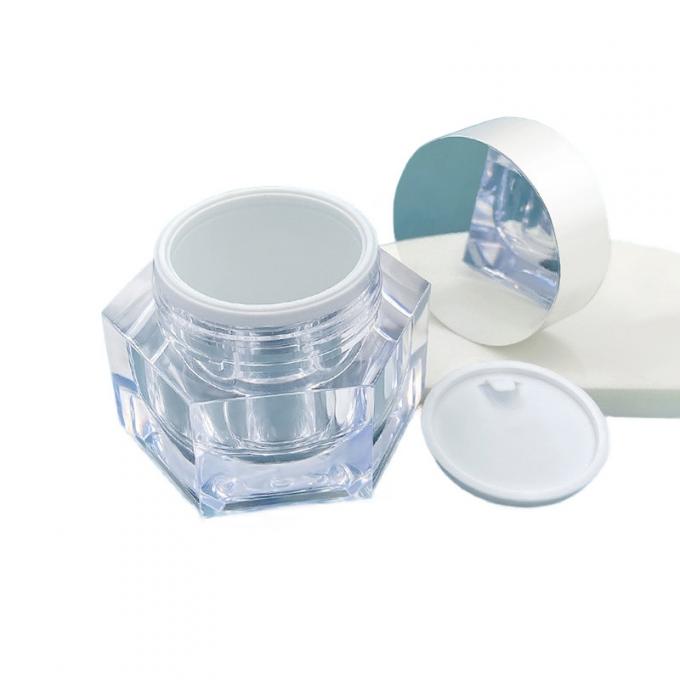 Leak Proof Skin Care Cream Jar Simple Design 30g/50g Cosmetic Packaging With Sample 3