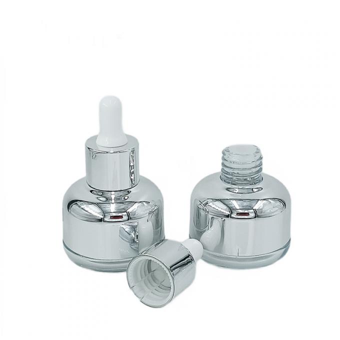 Drop Resistant Glass Cosmetic Packaging Bottle 50g 60g with Silk Screen Printing 2