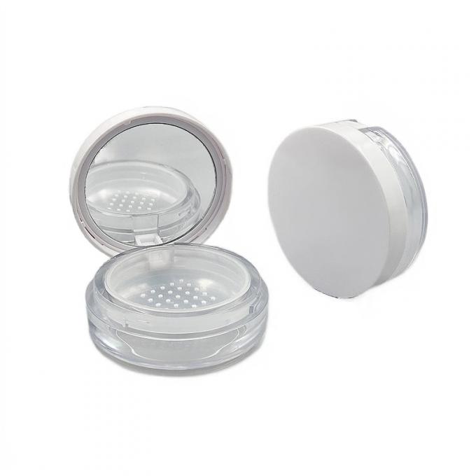 Recyclable Transparent Loose Powder Case with Screw Cap Closure 1