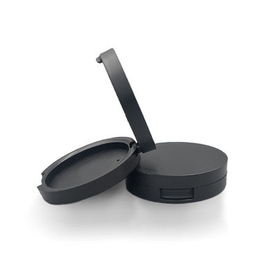 Matte Black Personalized Empty Compact Powder Case 67mm*19mm