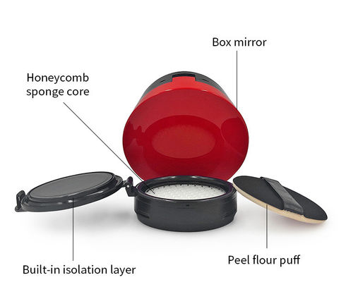 Portable 15g Snap Closure Compact Powder Case for Makeup Skin Care and Packing Items